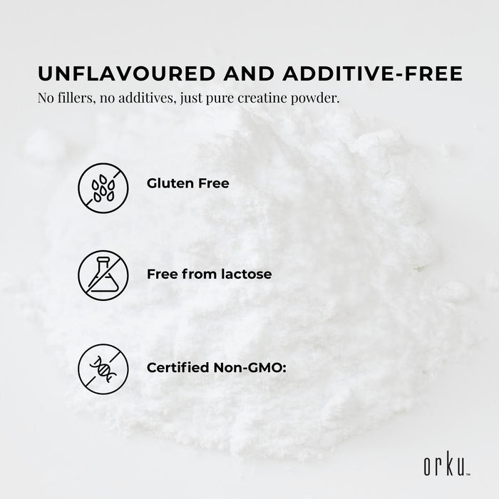 Orku 3Kg Creatine Monohydrate Powder Tub â€?200 Mesh Micronised | 99.9% Purity
