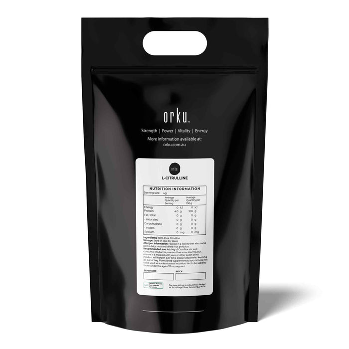 Orku 5Kg L-Citrulline Powder Buckets - 100 % Pure Food Grade Amino Acid