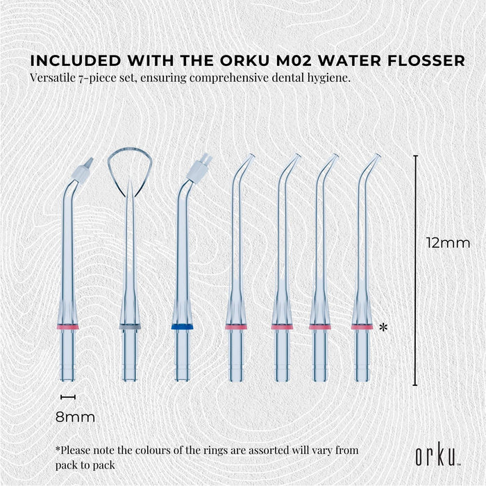Water Jet Dental Flosser 600ml White - Electric Oral Pressure Tooth Irrigator