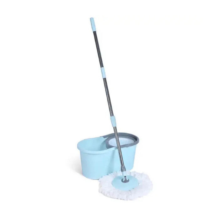 Kitchee Spin Mop & Bucket Set â€?Microfibre Pad, Telescopic Handle, 10L Capacity