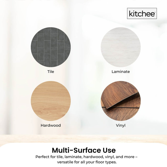 Kitchee Spin Mop & Bucket Set â€?Microfibre Pad, Telescopic Handle, 10L Capacity