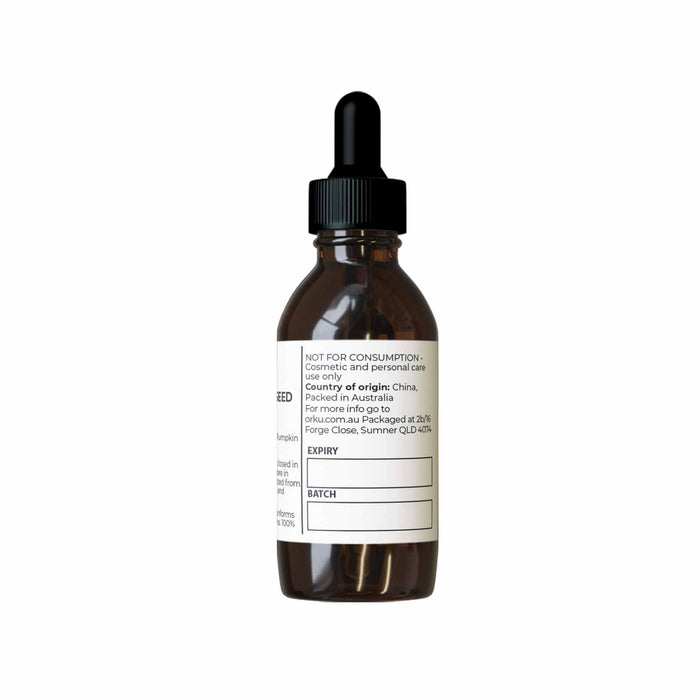 Orku 25ml Organic Pumpkin Seed Oil â€?Virgin Cold Pressed Unrefined Cosmetic Gr.