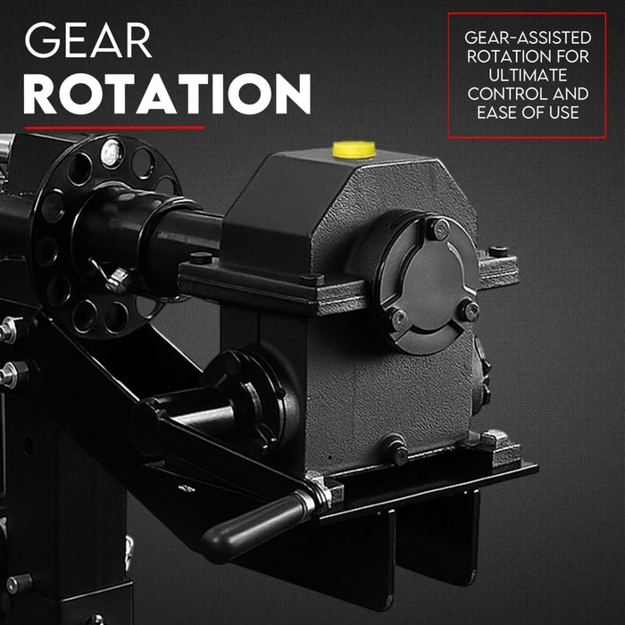 Gear Box Drive Rotation Conversion Kit for Car Rotisserie 4500LBS Auto Repair