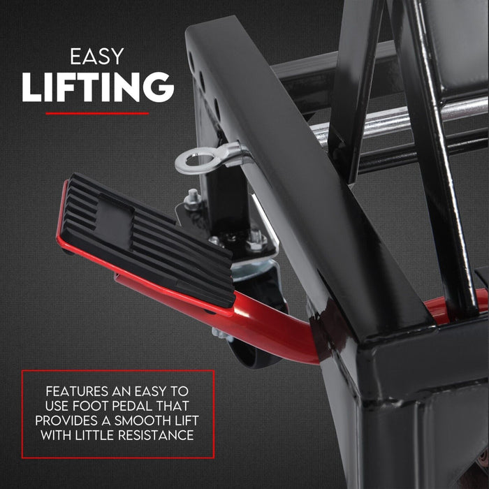 Motorcycle Scissor Lift Stand 136kg Hydraulic Motorbike Lifter Dirt Bike Jack