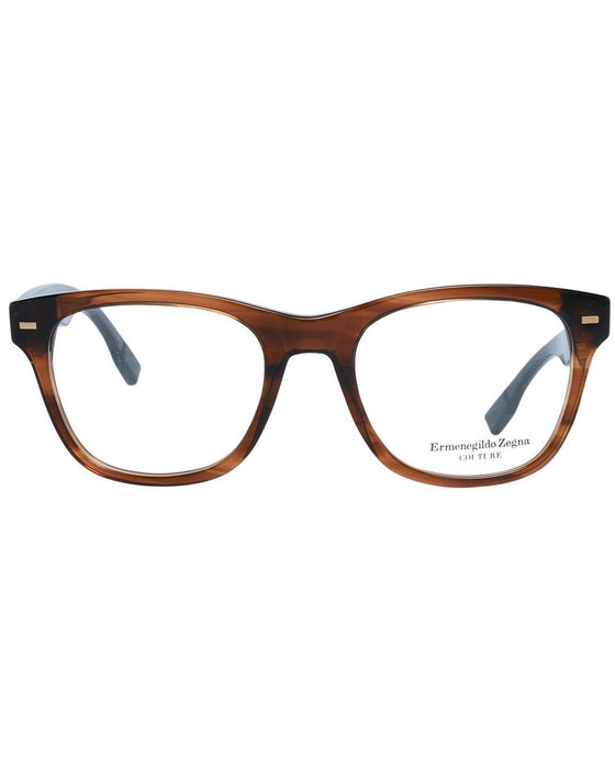 Zegna Couture Men's Brown  Optical Frames - One Size