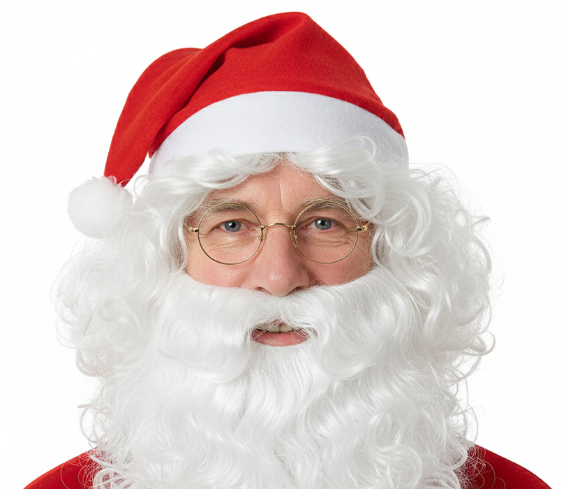 Adult Mens Santa Wig Hat Beard Set Christmas Claus Xmas Costume Party