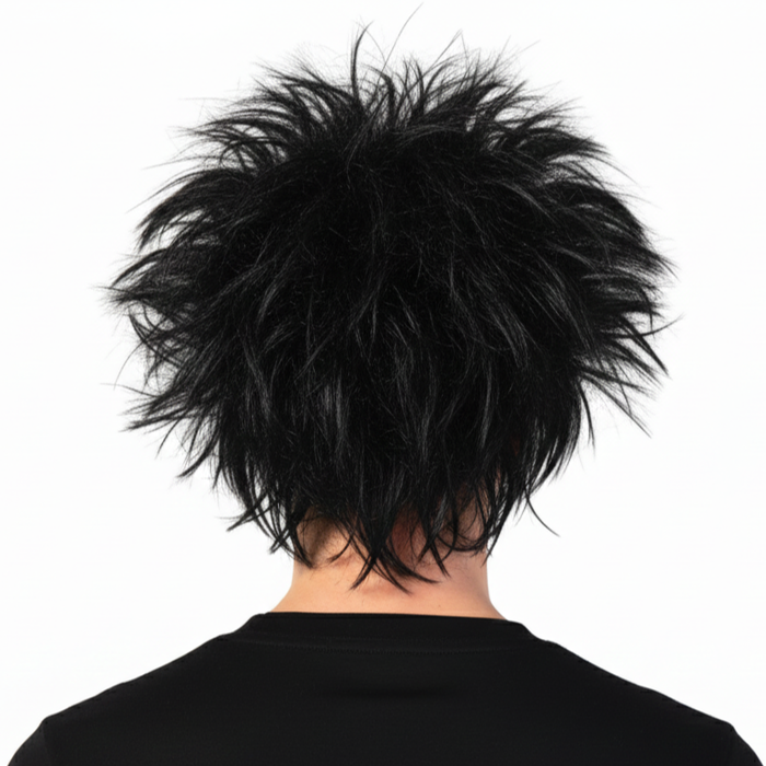 ROCKSTAR WIG Punk Costume Party Fancy Spiky Hair Disco Dress 70s 80s Rock