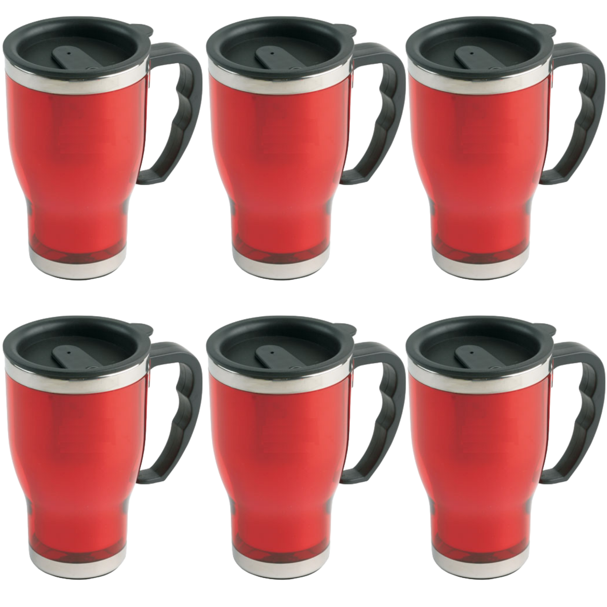 6x Explorer Mug Travel Cup Stainless Steel Insulated Coffee Thermal Bo ...