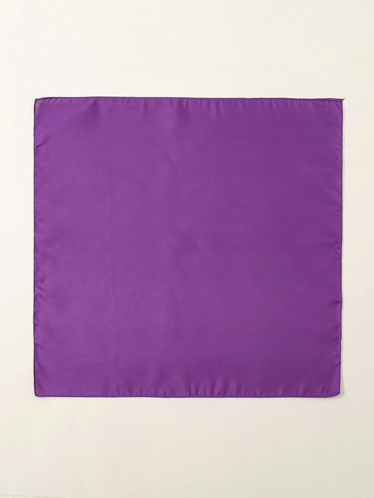 Plain Bandana 100% COTTON Head Wrap Durag Bandanna Summer Biker Scarf Mask - Purple