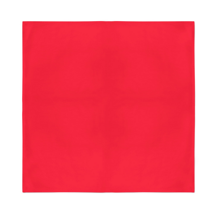Plain Bandana 100% COTTON Head Wrap Durag Bandanna Summer Biker Scarf Mask - Red