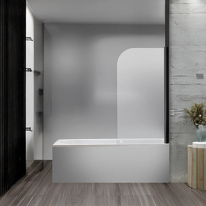 180 Degree Pivot Door 6mm Safety Glass Bath Shower Screen 900x1400mm By Della Francesca