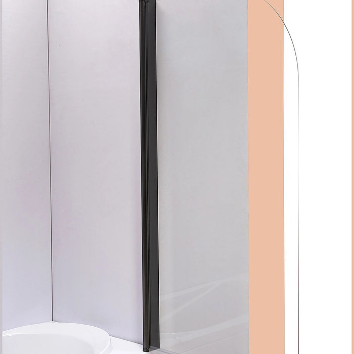 180 Degree Pivot Door 6mm Safety Glass Bath Shower Screen 900x1400mm By Della Francesca