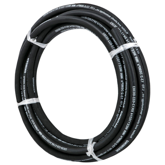 Hydraulic Hose 15m Rubber Hydraulic Hoses with 2 High-Tensile Steel Wire Braid, Inner Diameter 1/2 Inch, 5000 PSI Max, Bulk Hydraulic Hose -40 °F to 250 °F, Hydraulic Oil Flexible Hose