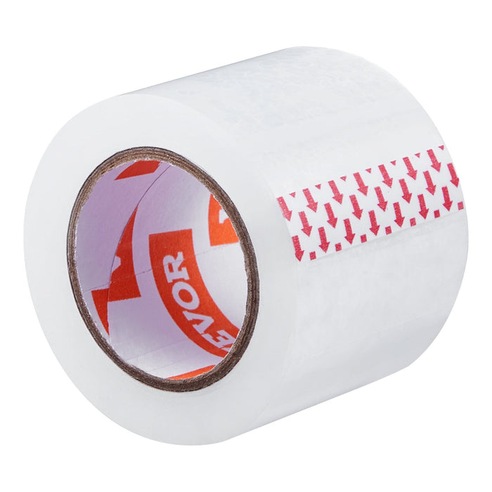 VEVOR Packing Tape 6 Rolls 25 Yards Clear Shipping Tape with Dispenser 2.7 Mil