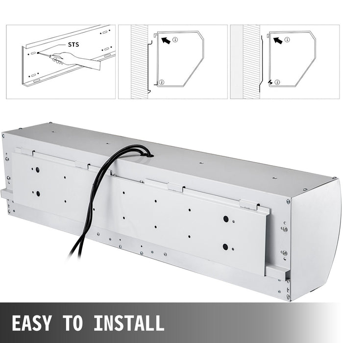 Vevor Air Curtain Door Air Curtain, 3 Adjustable Speeds 60-Inch Air Curtain Commercial