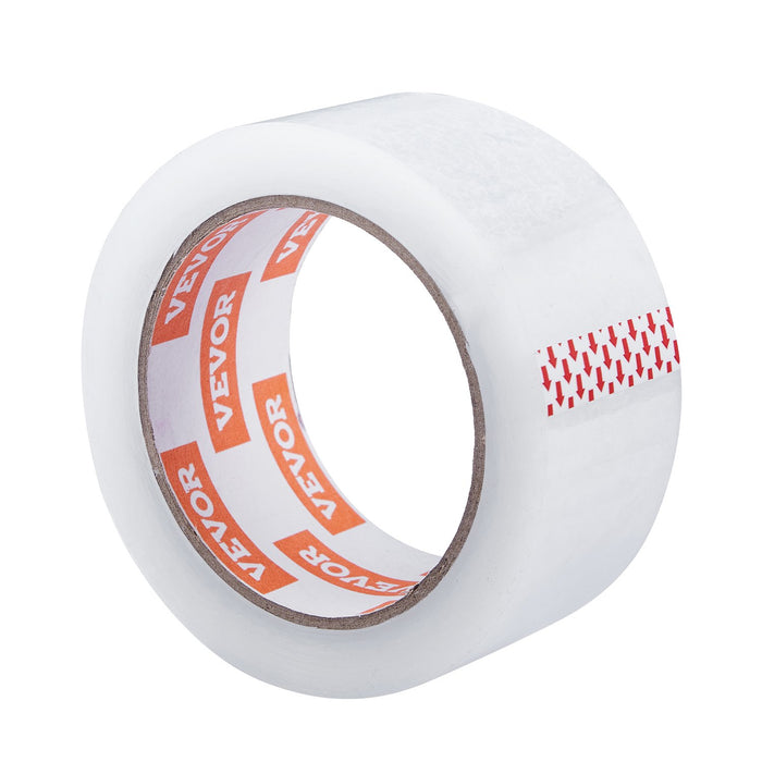 VEVOR Packing Tape 12 Rolls 65 Yards Clear Shipping Tape with Dispenser 2.7 Mil