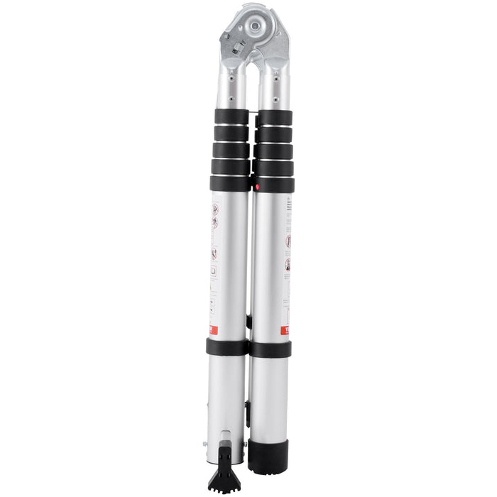 VEVOR Telescoping Extension Ladder 12.5FT A-Shape w/ Stabilizer Bar for RV