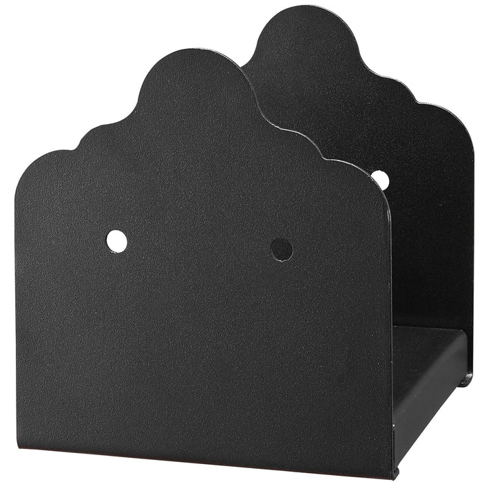 VEVOR 6x6 Post Base 2 Pcs, Inner Size 5.9x5.55 inch / 150x141 mm Post Brackets, Heavy Duty Carbon Steel Decking Posts, Wood Posts Brackets for Pavilion Deck Railing Support Deck Base Plate, Black