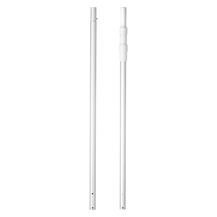 Pool Pole, 1 to 3.66 m Telescoping Swimming Pool Cleaning Poles, Professional Adjustable Telescopic Pole with Extension Pole, Heavy Duty Cleaner Stick for Skimmer Net, Rake, Brush, Vacuum Head