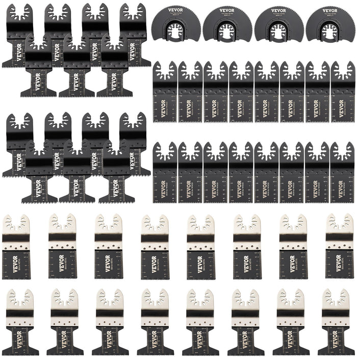 VEVOR Oscillating Multi Tool Saw Blades Multi Tool Blades 50PCS for Wood Metal