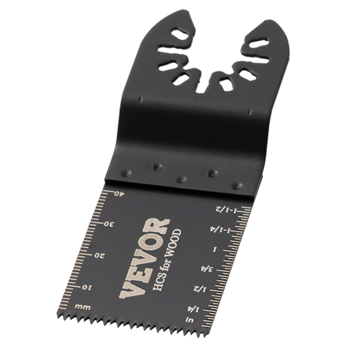 VEVOR 100PCS Oscillating Saw Blades, Quick Release Multitool Blades Kit, HCS Tool Blades for Wood Plastic, Compatible with Dewalt Dremel Fein Worx Bosch Makita Milwaukee