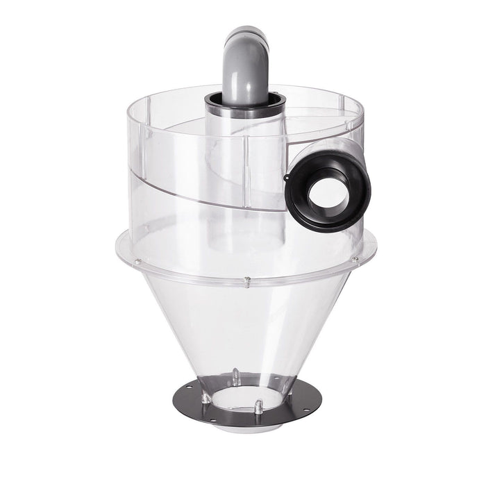 Cyclone Dust Separator, 4" Retrofit Cyclone Separator for Dust Collectors, ABS Dust Deputy With 2" Hole O.D. Connector & Hose for Wet/Dry Shop Vacuums, Fits 18.9-37.85L Tank (Tank Exclude)