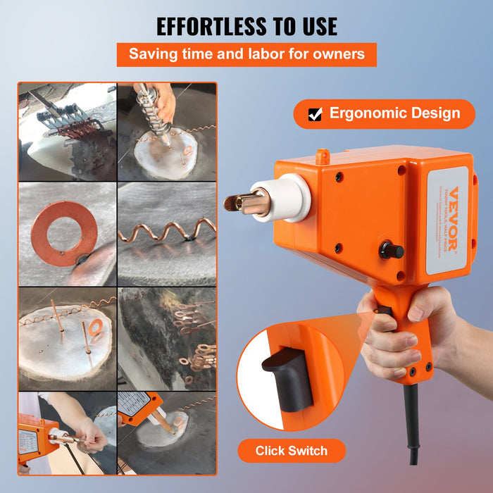 VEVOR Stud Welder Kit, 5500 Stud Welder Dent Repair Kit, 800VA Spot Welder Stud Kit, Stud Gun Dent Puller Kit with Complete Accessories, Dent Welder Repair for Auto Body Repairing