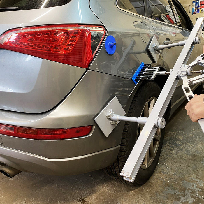 Car Dent Puller Kit, 85CM Dent Pull Lever 6 Claw Hook Accessories, Paintless Dent Removal Kit Dent Pull Lever Bar Kit for Auto Body Repair Door Dings and Hail Damage