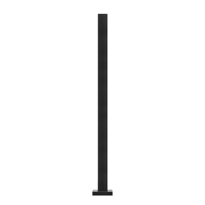 VEVOR Glass Clamp 37.4" H Railing Bracket for 0.39 "-0.47 " Glass Black Black
