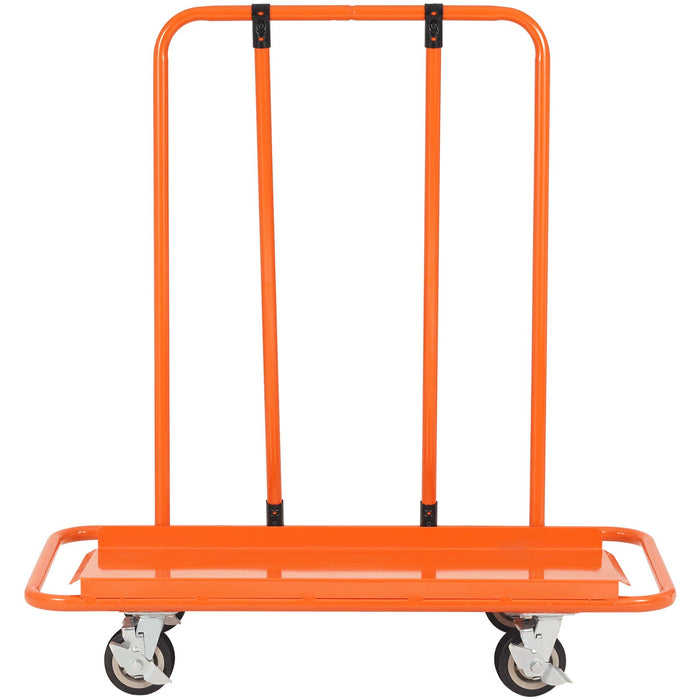 VEVOR Drywall Cart, 3000 LBS Panel Dolly Cart with 45.28" x 21.8" Deck and 5" Swivel Wheels, Heavy-Duty Drywall Sheet Cart, Handling Wall Panel, Sheetrock, Lumber, for Garage, Home, Warehouse