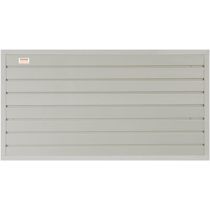 VEVOR Slatwall Panels, 121.9 x 30.48 cm Gray Garage Wall Panels (Set of 2 Panels), Heavy Duty Garage Wall Organizer Panels Display Perfect for Retail Store, Garage Wall, and Craft Storage Organization