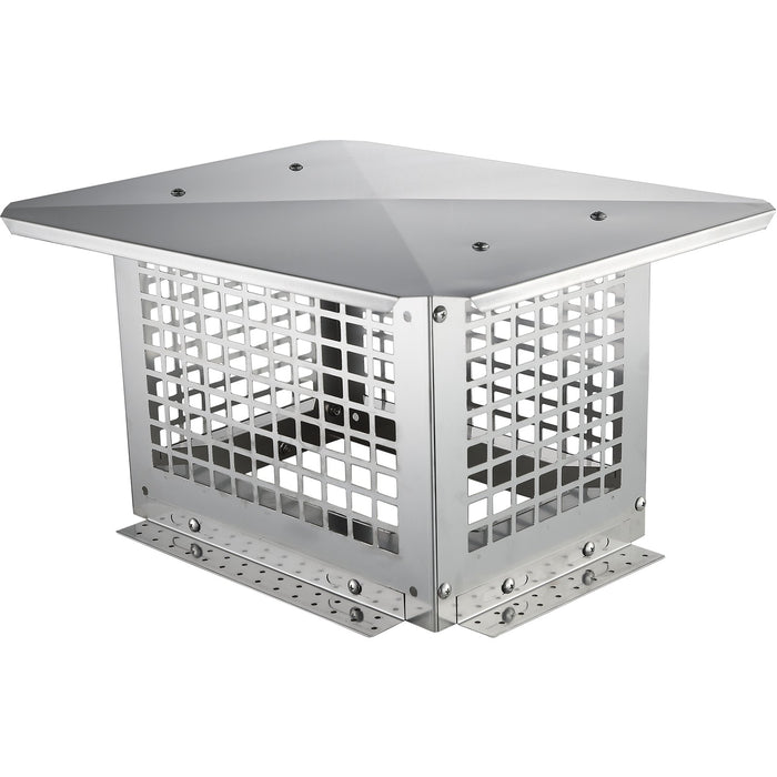VEVOR Chimney Cap 13â€?x 9â€?304Stainless Steel Fireplace Flue Caps Cover Mesh