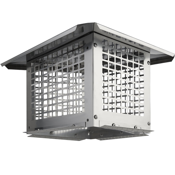 VEVOR Chimney Cap 13â€?x 9â€?304Stainless Steel Fireplace Flue Caps Cover Mesh