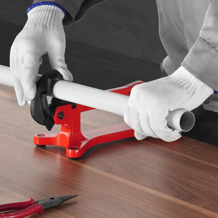 VEVOR Portable Pipe Vise, Lightweight Aluminum Pipe Vise with 1/8" to 1-1/2"  Clamping Capacity, Ideal for Onsite Plumbing Installation, Repair, and Maintenance