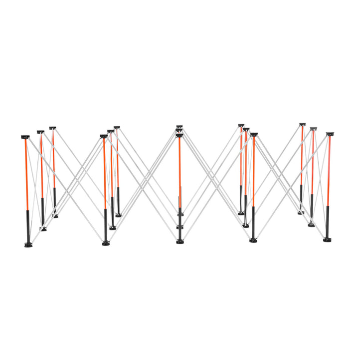 VEVOR Portable Folding Workstand 2455 x 1260 mm Collapsible Work Stand 2724 kg
