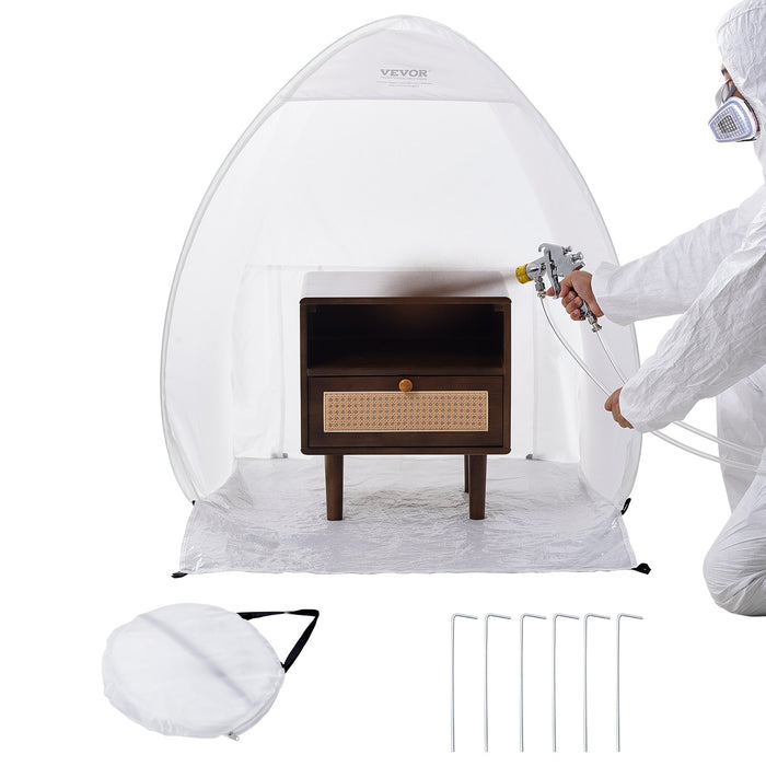 VEVOR Spray Paint Shelter Portable Spray Paint Tent Booth 3.3 x 2.9 x 3.3ft Pop Up