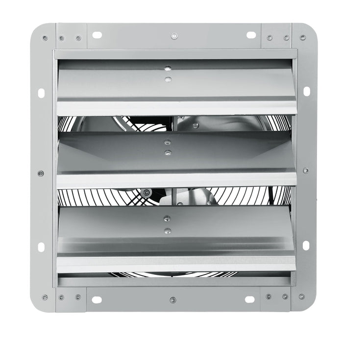 VEVOR Shutter Exhaust Fan, 254 mm High-speed 1400RPM 753 CFM, Aluminum Wall Mount Attic Fan with AC-motor, Ventilation and Cooling for Greenhouses, Garages, Sheds, Shops