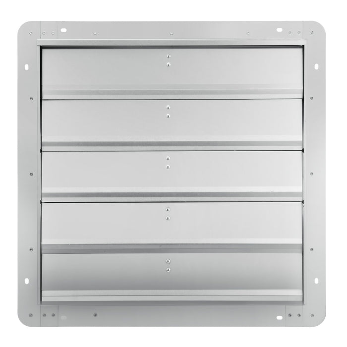 VEVOR Shutter Exhaust Fan, 610 mm High-speed 1400RPM 2892 CFM, Aluminum Wall Mount Attic Fan with AC-motor, Ventilation and Cooling for Greenhouses, Garages, Sheds, Shops