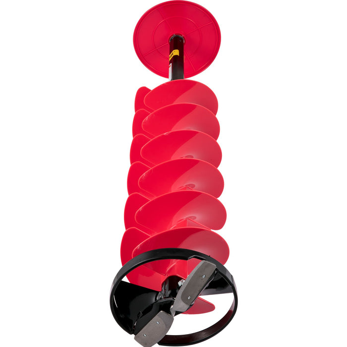 VEVOR Ice Drill Auger, 8\" Diameter Nylon Ice Auger, 39\" Length Ice Auger Bit,Auger Drill with 11.8\" Extension Rod,Auger Bit with Drill Adapter,Top Plate & Blade Guard for Ice Fishing Ice Burrowing