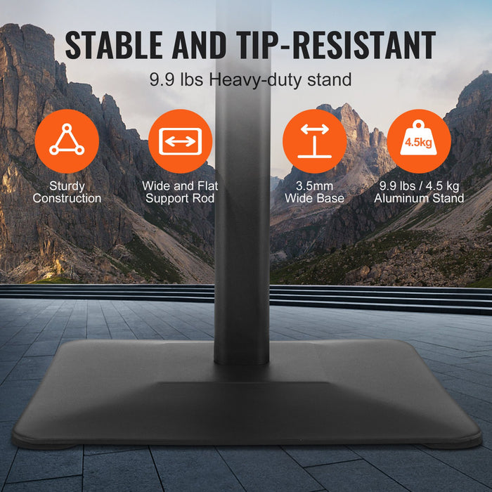 VEVOR Pedestal Sign Holder Adjustable Poster Stand 11 x 17 Inch Metal Base