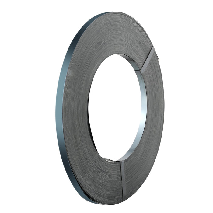 VEVOR Packaging Steel Strapping Roll, 500 m Length x 19 mm Width x 0.55 mm Thickness, 770 kg Break Strength, Heavy Duty Banding Pallet Strap Coil, Portable Strong Banding Packing Metal Straps, Black