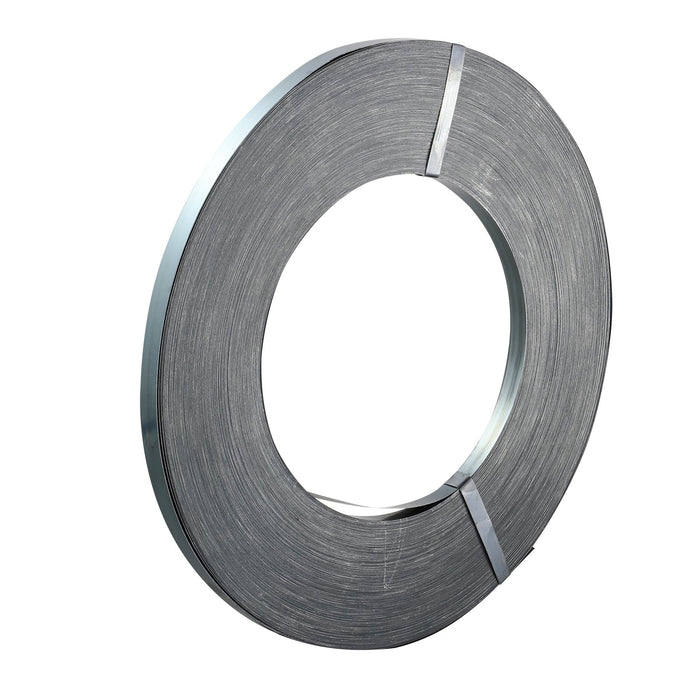 VEVOR Packaging Steel Strapping Roll, 500 m Length x 19 mm Width x 0.55 mm Thickness, 770 kg Break Strength, Heavy Duty Banding Pallet Strap Coil, Portable Strong Banding Packing Metal Straps, Black