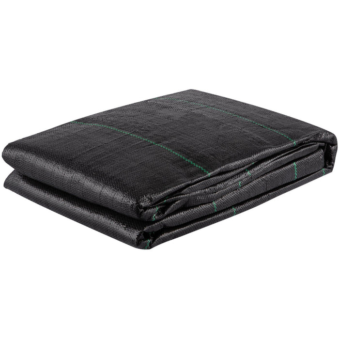 Geotextile Fabric, 3.8 x 15.2 m 3.5oz Woven PP Driveway Drain Cloth with 600lbs Tensile Strength, Heavy Duty Underlayment for Soil Stabilization, Landscaping, Weed Barrier,