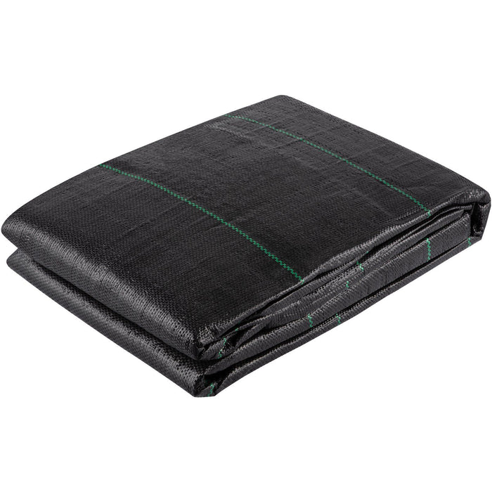 Geotextile Fabric, 3.8 x 15.2 m 3.5oz Woven PP Driveway Drain Cloth with 600lbs Tensile Strength, Heavy Duty Underlayment for Soil Stabilization, Landscaping, Weed Barrier,