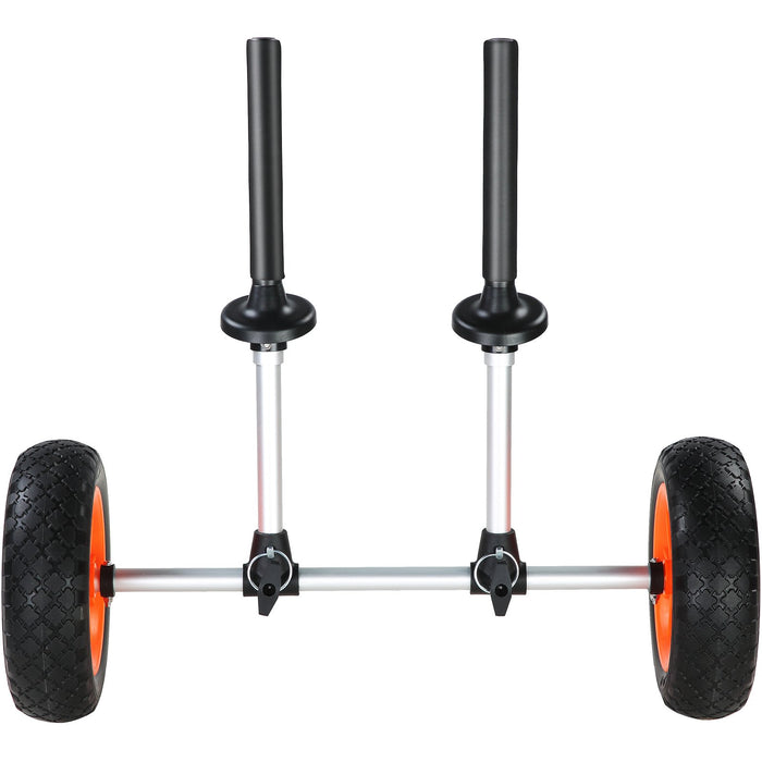 VEVOR Adjustable Kayak Cart Canoe Boat Carrier 280lbs Load with 10'' Solid Tires
