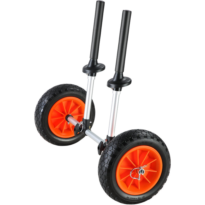 VEVOR Adjustable Kayak Cart Canoe Boat Carrier 280lbs Load with 10'' Solid Tires