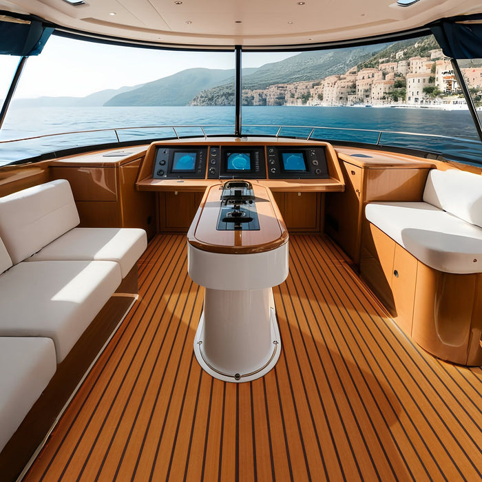 Boat Flooring, EVA Foam Boat Decking 94.5" x 35.4", Non-Slip Self-Adhesive Flooring, 23.2 sq.ft Marine Carpet for Boats, Yacht, Pontoon, Kayak Decking
