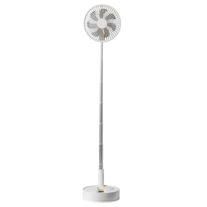 VEVOR 8 Inch Foldable Oscillating Standing Fan with Remote Control, 4 Speed Adjustable Portable Desk Quiet Fan, 7200mah Rechargeable USB Small Fan, Folded Rotating Floor Fan for Bedroom Office Travel