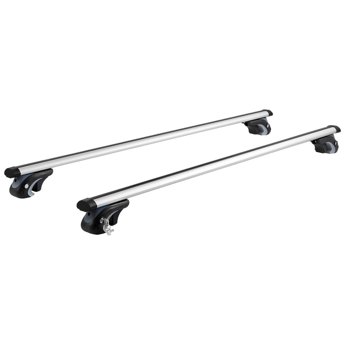 VEVOR Roof Rack Cross Bars, Aluminum Roof Rack Crossbars, Fit Raised Side Rail with Gap, 90 kg Load Capacity, Adjustable Crossbars with Locks, for SUVs, Sedans, and Vans