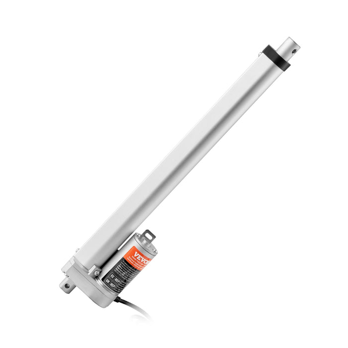 VEVOR Linear Actuator 12V, 12 Inch High Speed 0.55"/s Linear Actuator, 220lbs/1000N Linear Motion Actuator with Mounting Bracket and IP54 Protection
